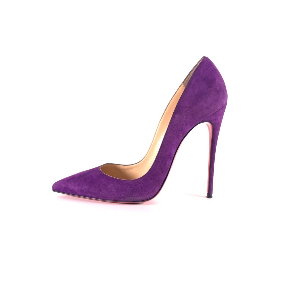 Christian Louboutin So Kate 120 Violet Box and Bag